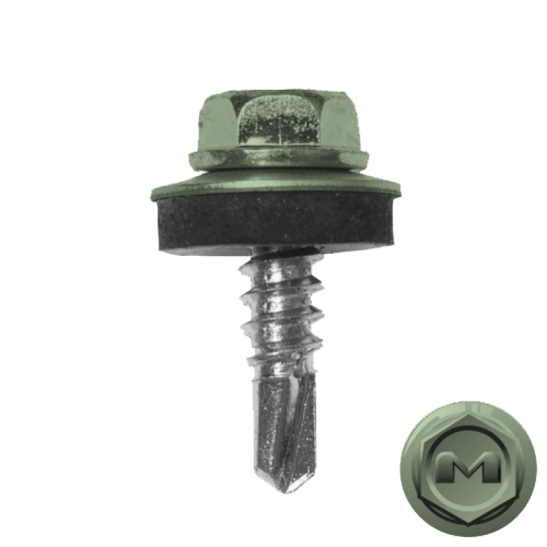 Саморез по металлу Daxmer 5,5х19 RAL 6019 (250) сверло №3