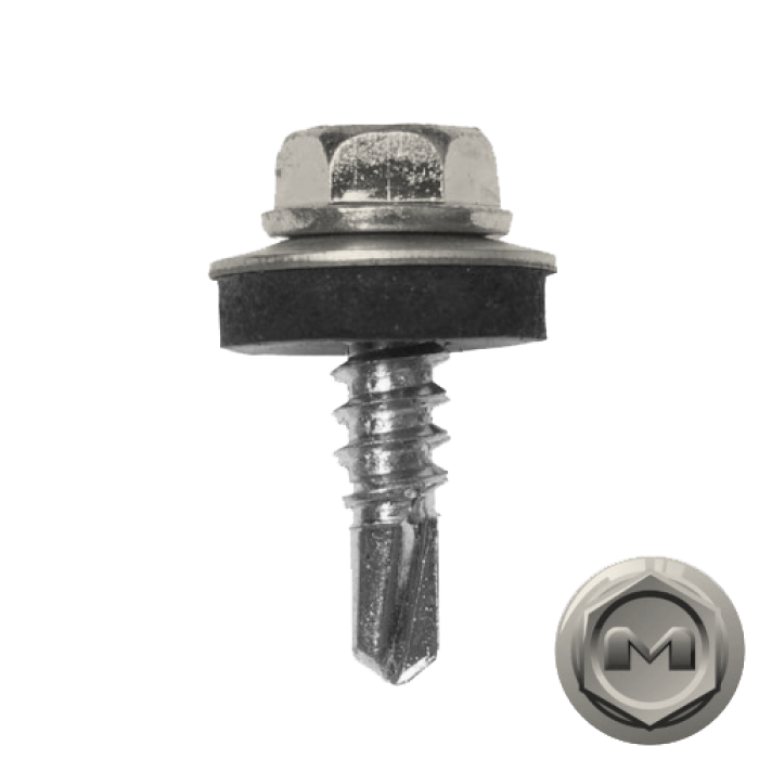 Саморез по металлу Daxmer 5,5х19 RAL 9010 (250) сверло №3