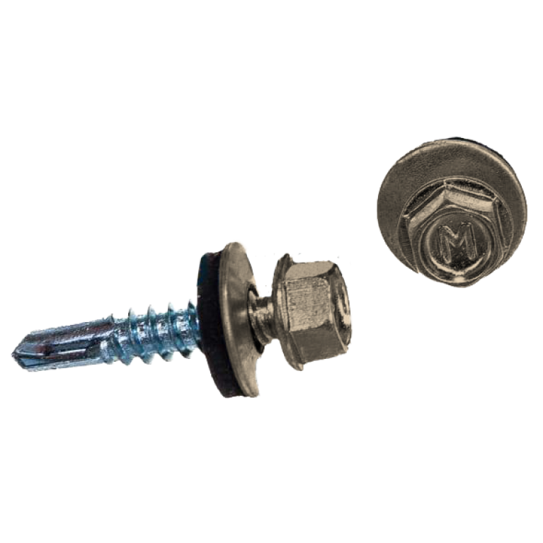 Саморез по металлу Daxmer 5,5х25 RAL 1015 (250) сверло №3