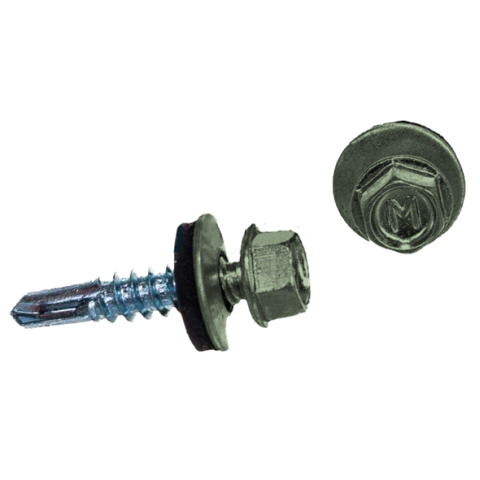 Саморез по металлу Daxmer 5,5х25 RAL 6019 (250) сверло №3