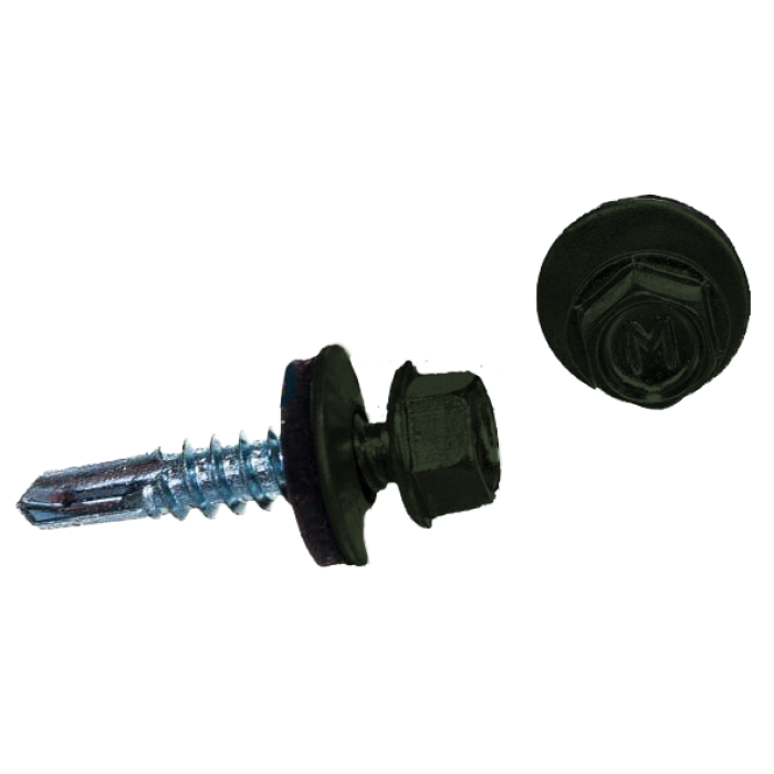 Саморез по металлу Daxmer 5,5х25 RAL 6020 (250) сверло №3