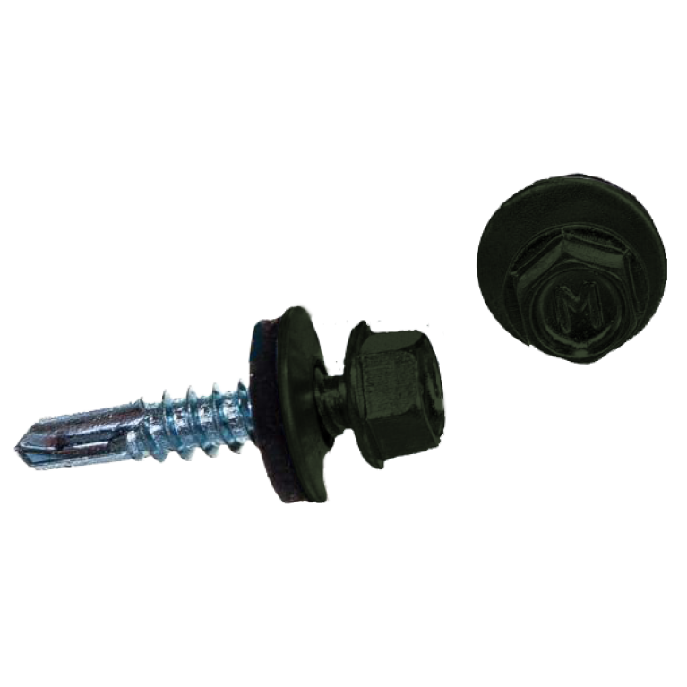 Саморез по металлу Daxmer 5,5х25 RAL 6020 (250) сверло №3