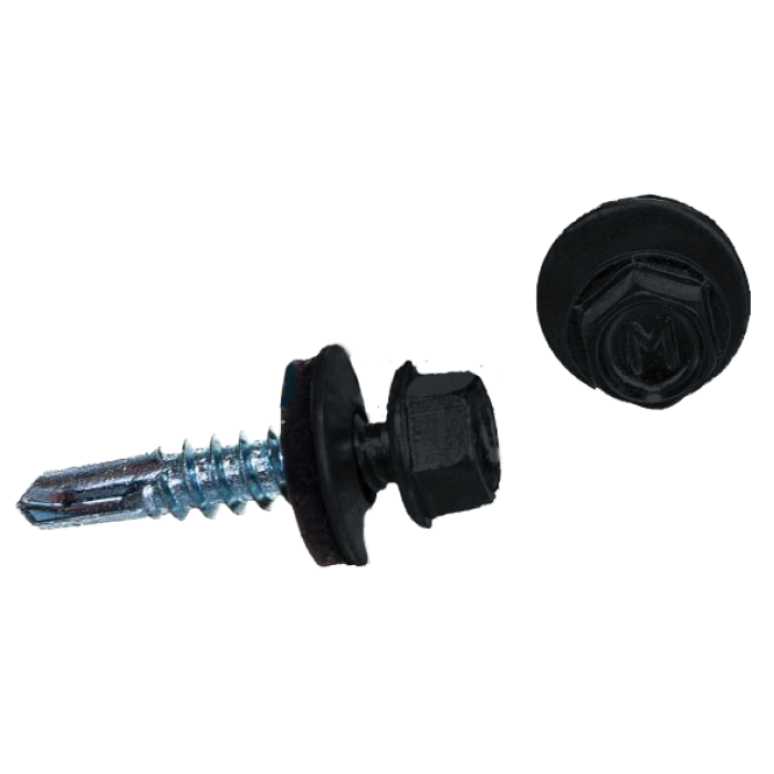 Саморез по металлу Daxmer 5,5х25 RAL 7016 (250) сверло №3