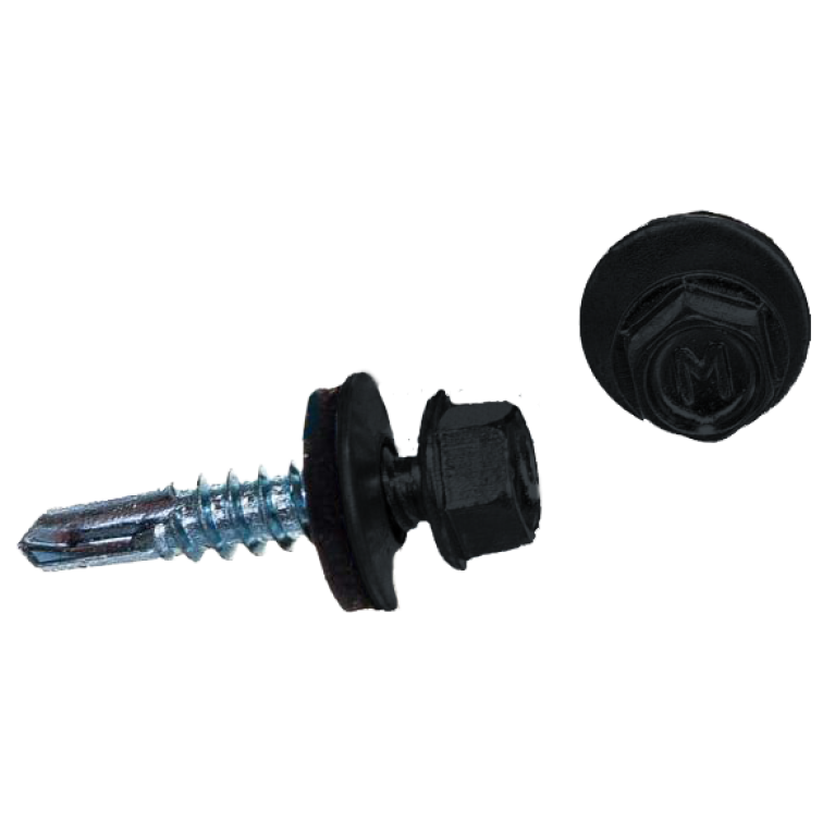 Саморез по металлу Daxmer 5,5х25 RAL 7016 (250) сверло №3