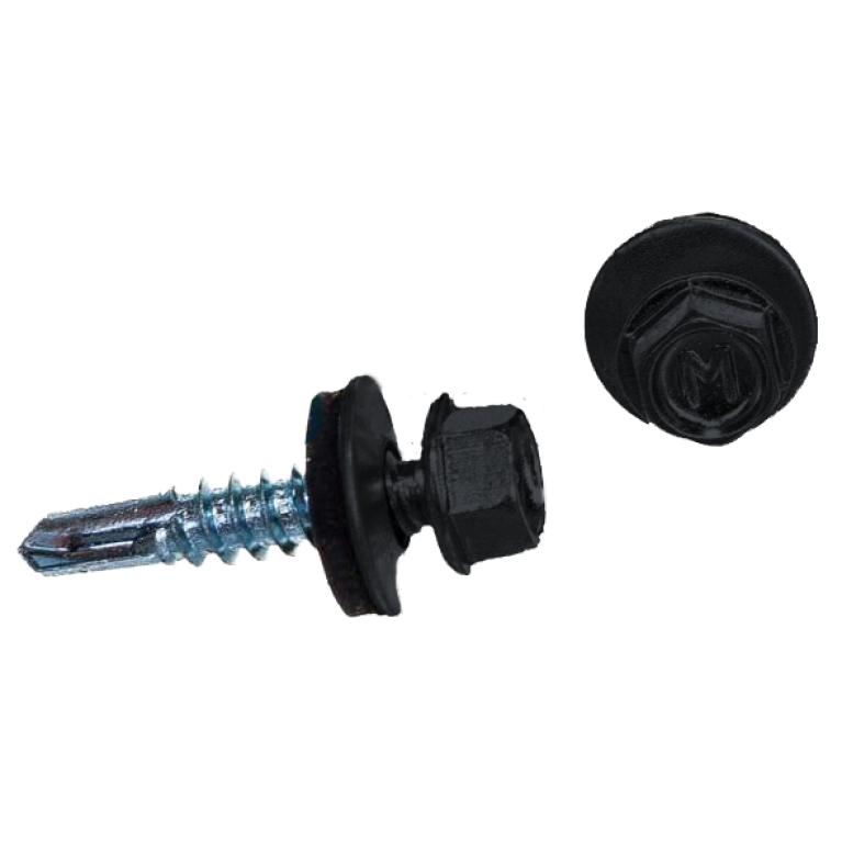 Саморез по металлу Daxmer 5,5х25 RAL 7024 (250) сверло №3