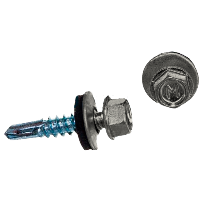 Саморез по металлу Daxmer 5,5х25 RAL 9002 (250) сверло №3