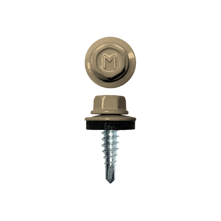 Саморез по металлу Daxmer 4,8х19 RAL 1014 (250) сверло №2