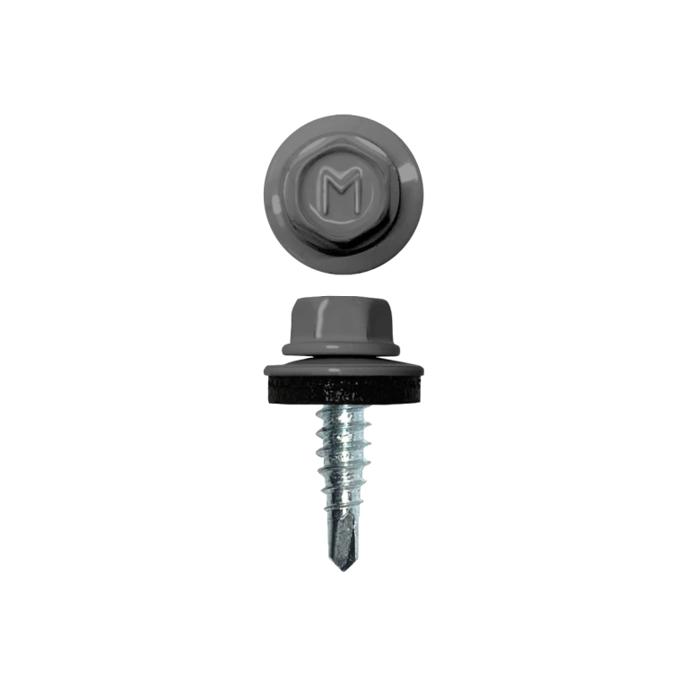 Саморез по металлу Daxmer 4,8х19 RAL 7004 (250) сверло №2