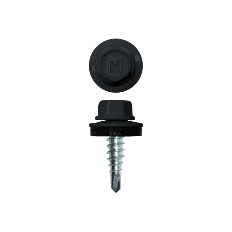 Саморез по металлу Daxmer 4,8х19 RAL 7016 (250) сверло №2