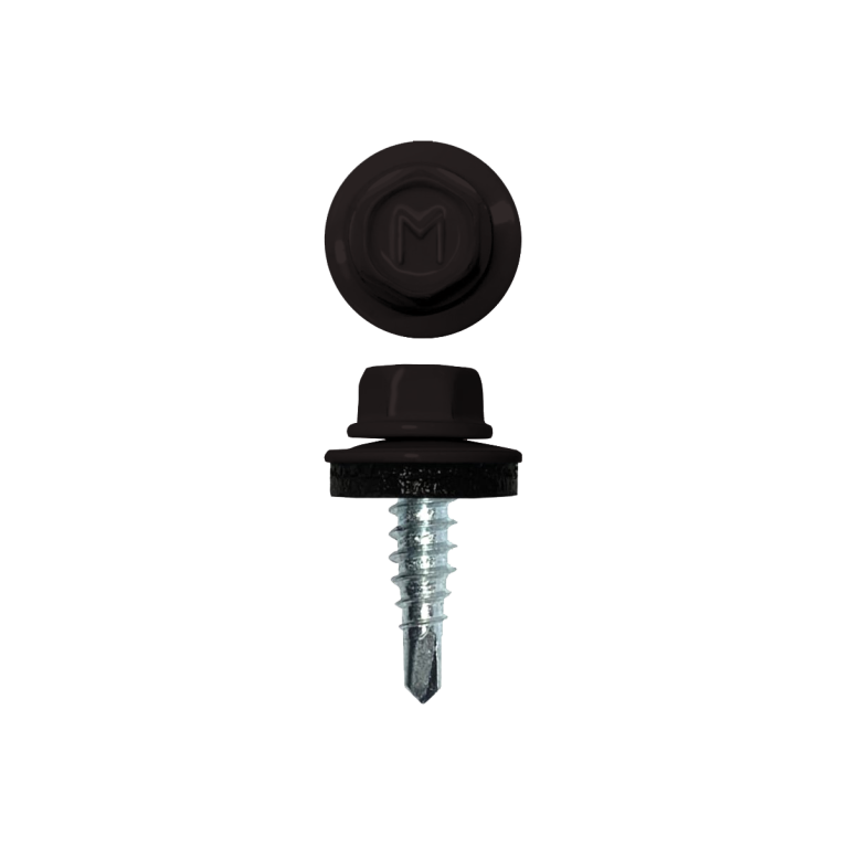 Саморез по металлу Daxmer 4,8х19 RAL 9005 (250) сверло №2