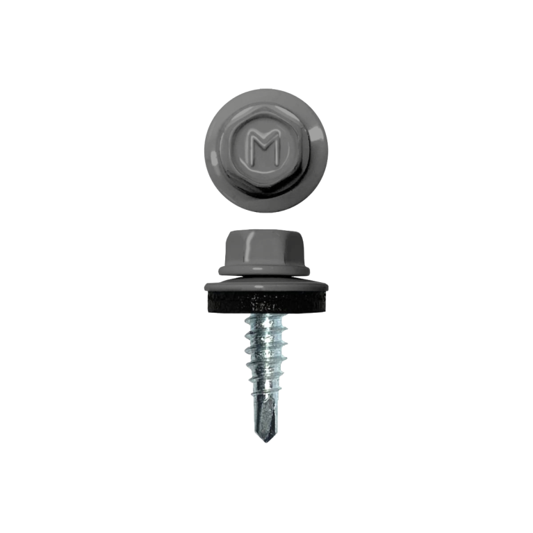 Саморез по металлу Daxmer 4,8х19 RAL 9006 (250) сверло №2