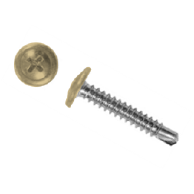 Саморез ПШС 4,2х19 (1000шт) шлиц PH2 RAL 1014