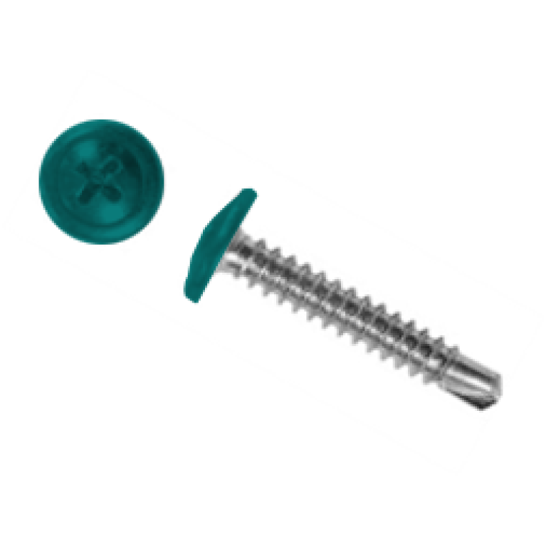 Саморез ПШС 4,2х19 (1000шт) шлиц PH2 RAL 5021