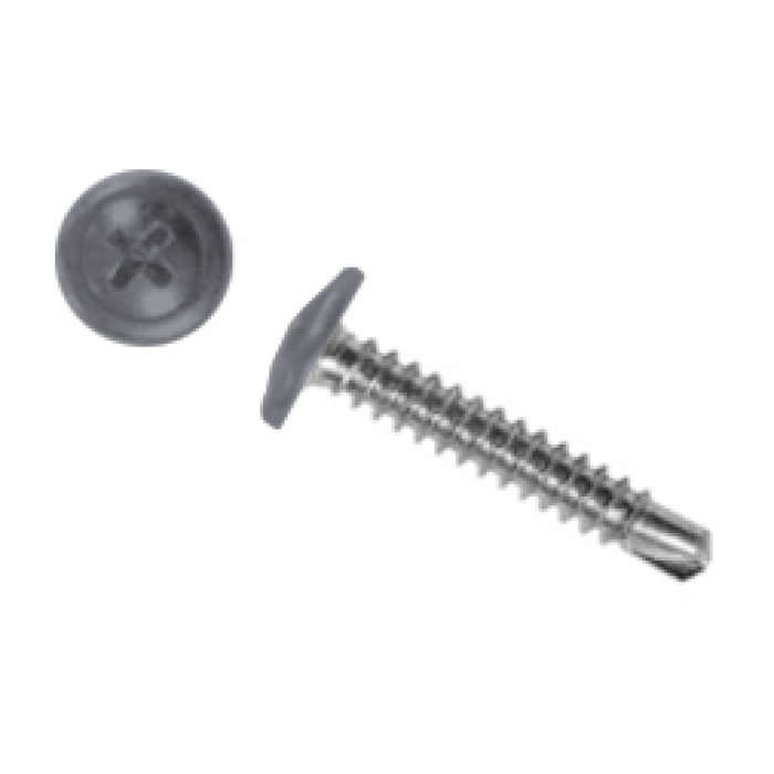 Саморез ПШС 4,2х25 (500шт) шлиц PH2 RAL 7004