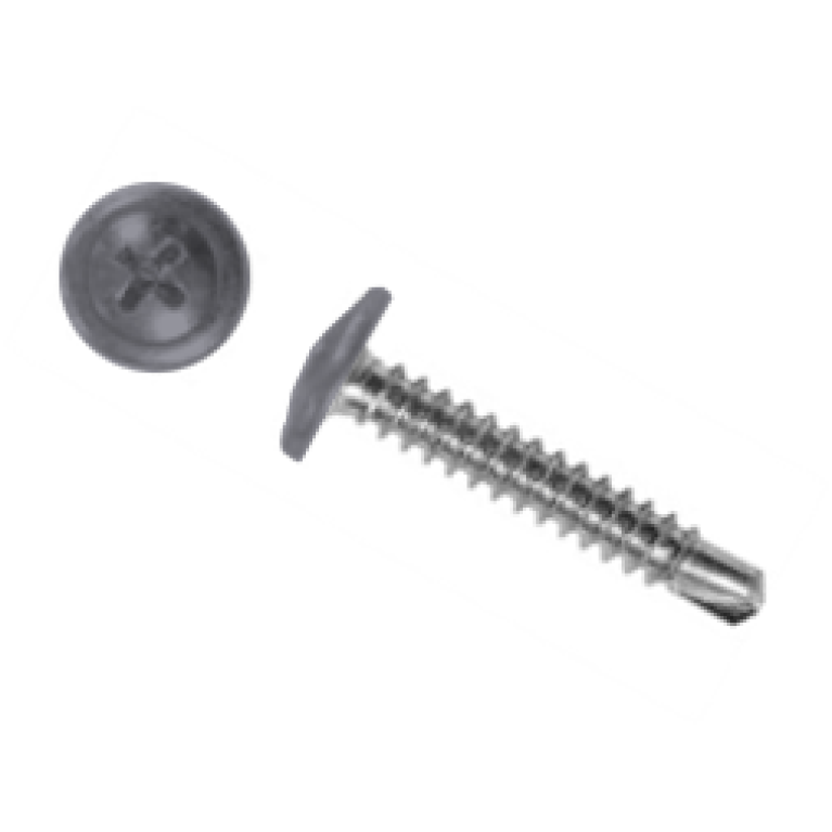 Саморез ПШС 4,2х25 (500шт) шлиц PH2 RAL 7004