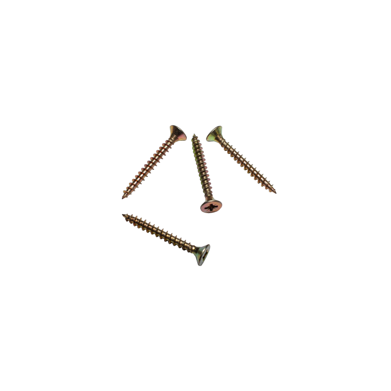 Саморез для крепления крюков водостока (Pz 5,0х40) желтый цинк, шлиц Pz2, (400шт) (короб)