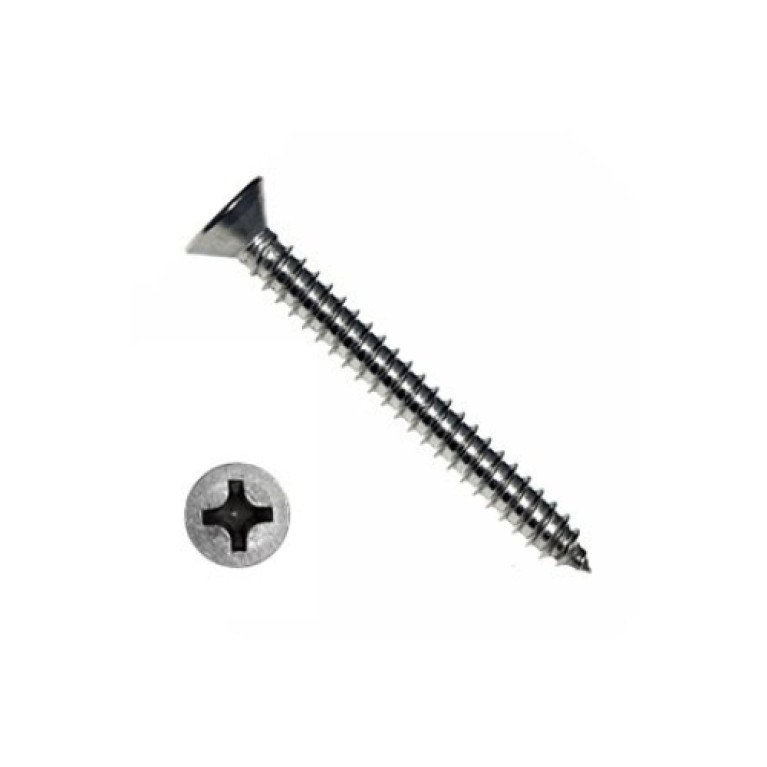 Саморез для кляммеров фальца 3,9х25 (1000шт) потайная головка, нержавеющая сталь, шлиц Ph (короб)