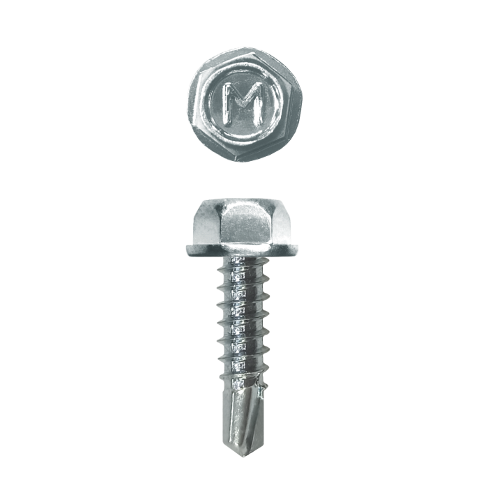 Саморез для забора по металлу Daxmer 4,8х19 без шайбы св.№2 (500шт) Цинк