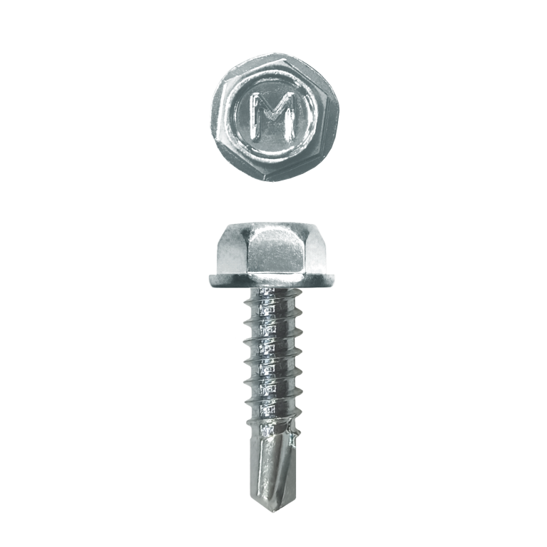 Саморез для забора по металлу Daxmer 4,8х19 без шайбы св.№2 (500шт) Цинк