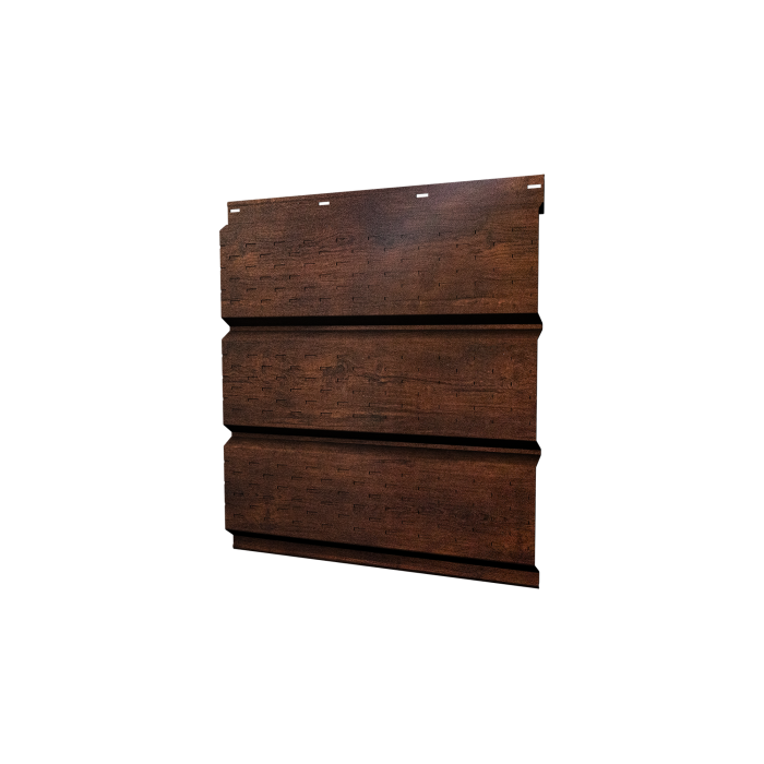 Софит металлический полная перфорация 0,45 Print-Double Premium с пленкой Cherry Wood Dark F