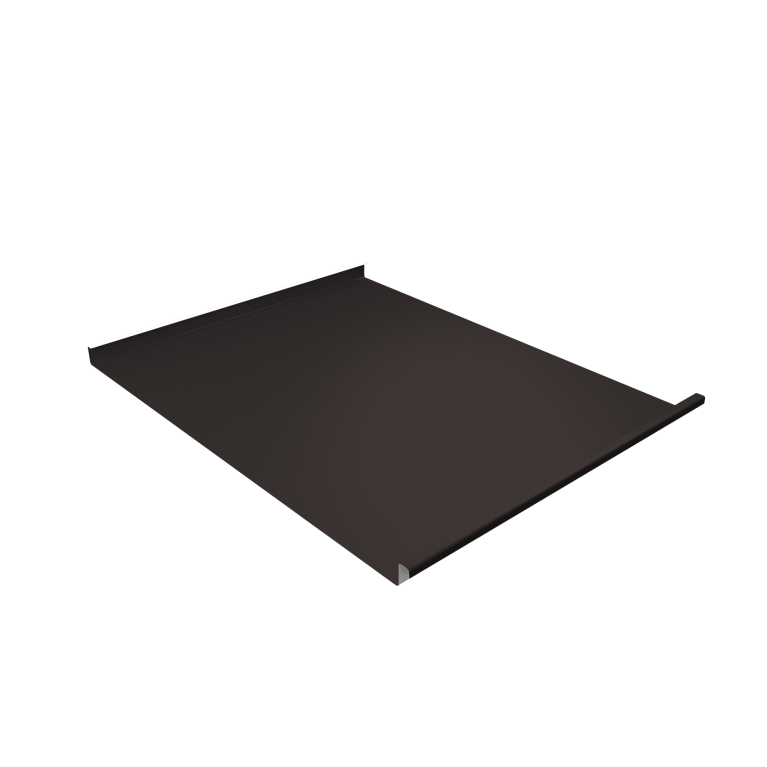 Фальц двойной стоячий 0,5 PurPro с пленкой на замках RR 32 темно-коричневый