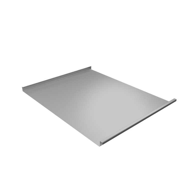 Фальц двойной стоячий Grand Line 0,45 Drap TX с пленкой на замках RAL 7047 телегрей 4