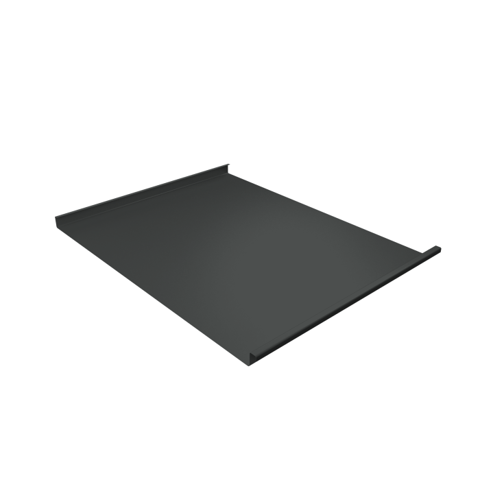 Фальц двойной стоячий Grand Line 0,5 Velur X с пленкой на замках RAL 7016 антрацитово-серый