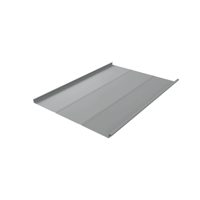 Фальц двойной стоячий Line Grand Line 0,45 Drap TX с пленкой на замках RAL 7004 сигнальный серый