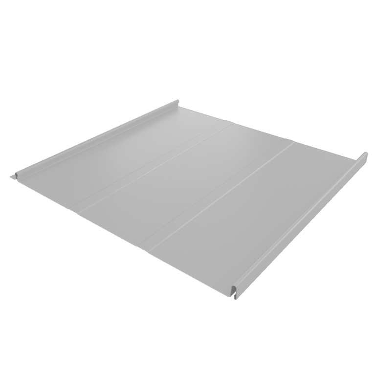 Фальц двойной стоячий Line Grand Line 0,45 Drap TX с пленкой на замках RAL 7047 телегрей 4