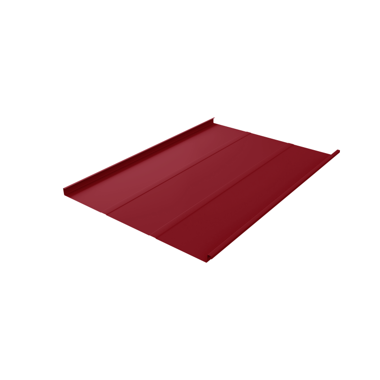 Фальц двойной стоячий Line Grand Line 0,45 PE с пленкой на замках RAL 3003 рубиново-красный