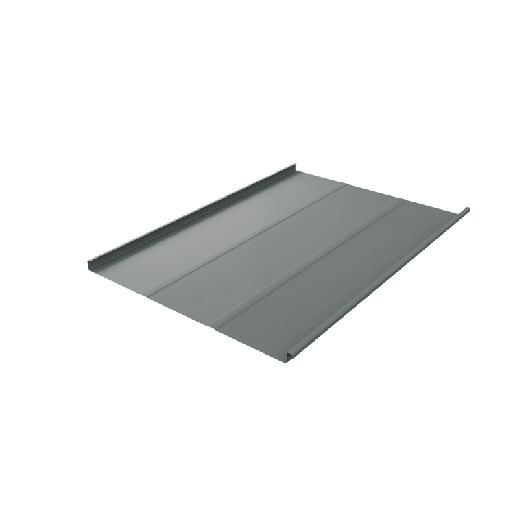 Фальц двойной стоячий Line Grand Line 0,45 PE с пленкой на замках RAL 7005 мышино-серый