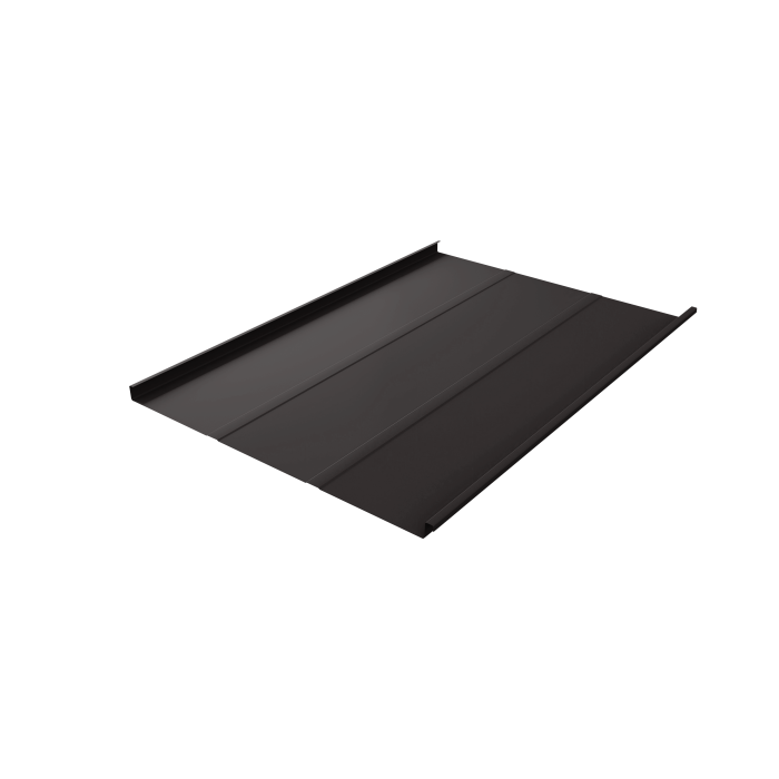 Фальц двойной стоячий Line Grand Line 0,5 Drap TX с пленкой на замках RR 32 темно-коричневый