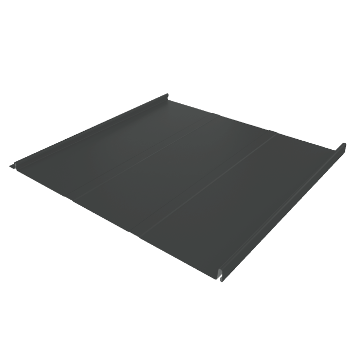 Фальц двойной стоячий Line Grand Line 0,5 GreenCoat Pural BT, matt с пленкой на замках RR2H3 (RAL 7016 антрацитово-серый)