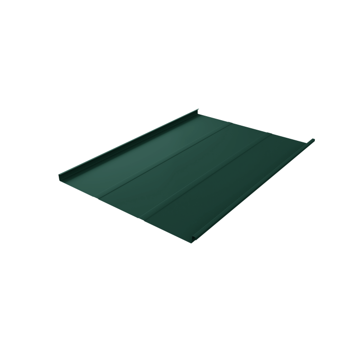 Фальц двойной стоячий Line Grand Line 0,5 Satin Matt TX с пленкой на замках RAL 6005 зеленый мох