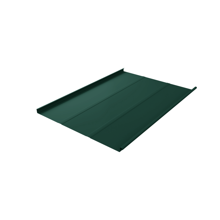 Фальц двойной стоячий Line Grand Line 0,5 Satin Matt TX с пленкой на замках RAL 6005 зеленый мох