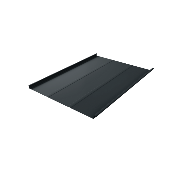 Фальц двойной стоячий Line Grand Line 0,5 Satin Matt TX с пленкой на замках RAL 7016 антрацитово-серый