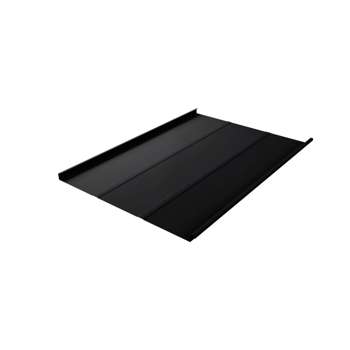 Фальц двойной стоячий Line Grand Line 0,5 Velur X с пленкой на замках RAL 9005 черный