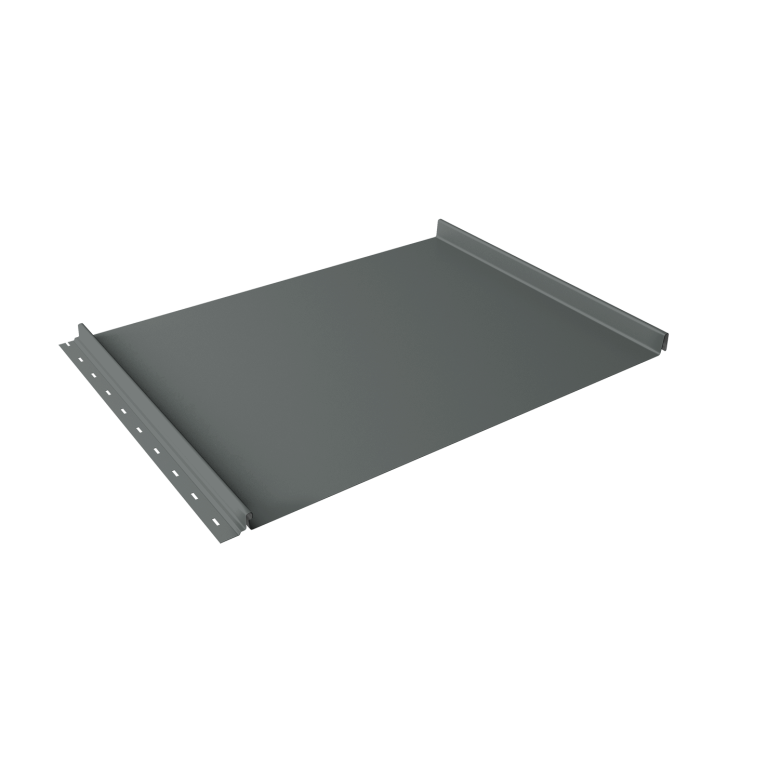 Кликфальц Grand Line 0,45 PE с пленкой на замках RAL 7005 мышино-серый