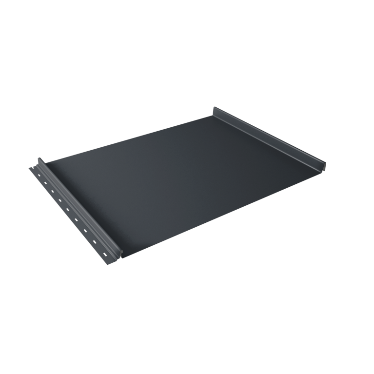 Кликфальц Grand Line 0,5 PurPro Matt 275 с пленкой на замках RAL 7024 мокрый асфальт