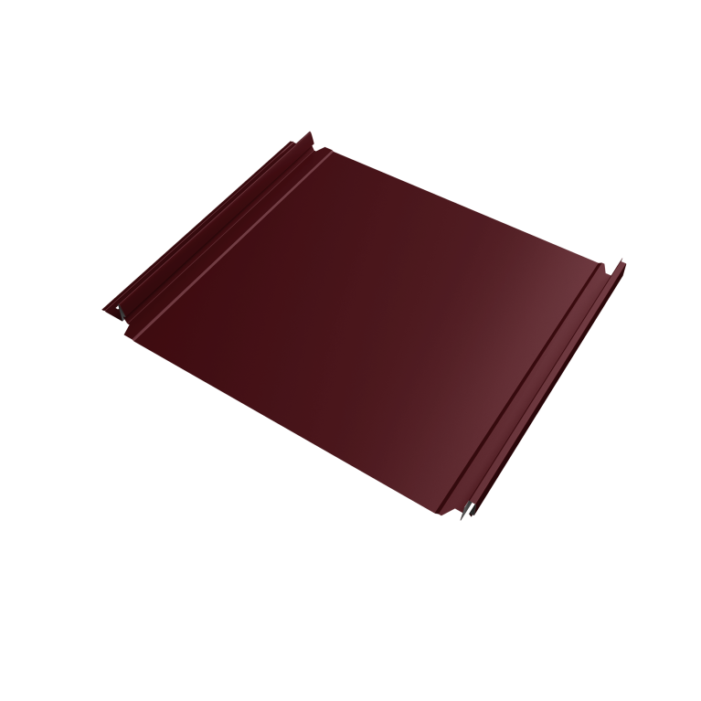 Кликфальц Double Pro Grand Line 0,45 Drap TR с пленкой на замках RAL 3005 красное вино