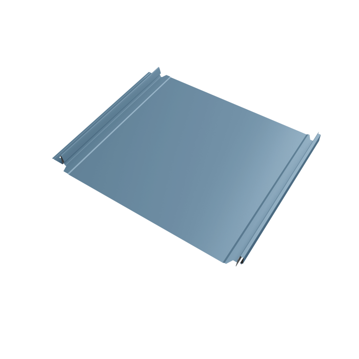 Кликфальц Double Pro Grand Line 0,45 Drap TX с пленкой на замках RAL 5024 пастельно-синий