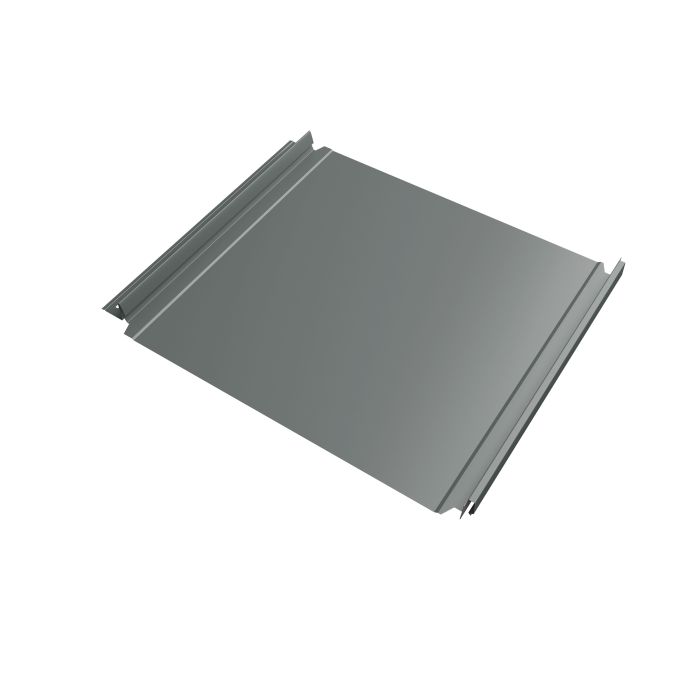 Кликфальц Double Pro Grand Line 0,45 PE с пленкой на замках RAL 7005 мышино-серый