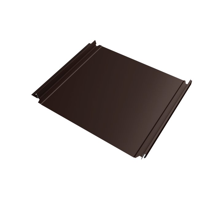 Кликфальц Double Pro Grand Line 0,45 PE с пленкой на замках RAL 8017 шоколад