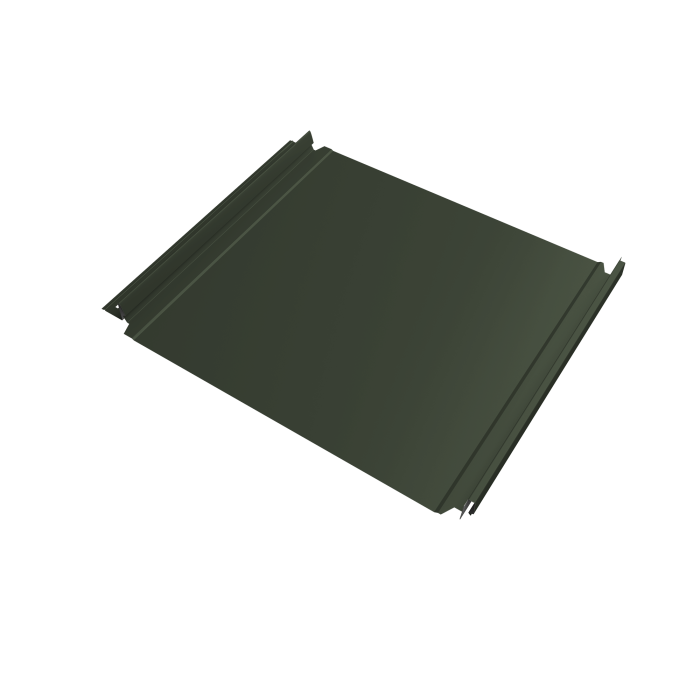 Кликфальц Double Pro Grand Line 0,5 Satin Matt TX с пленкой на замках RAL 6020 хромовая зелень