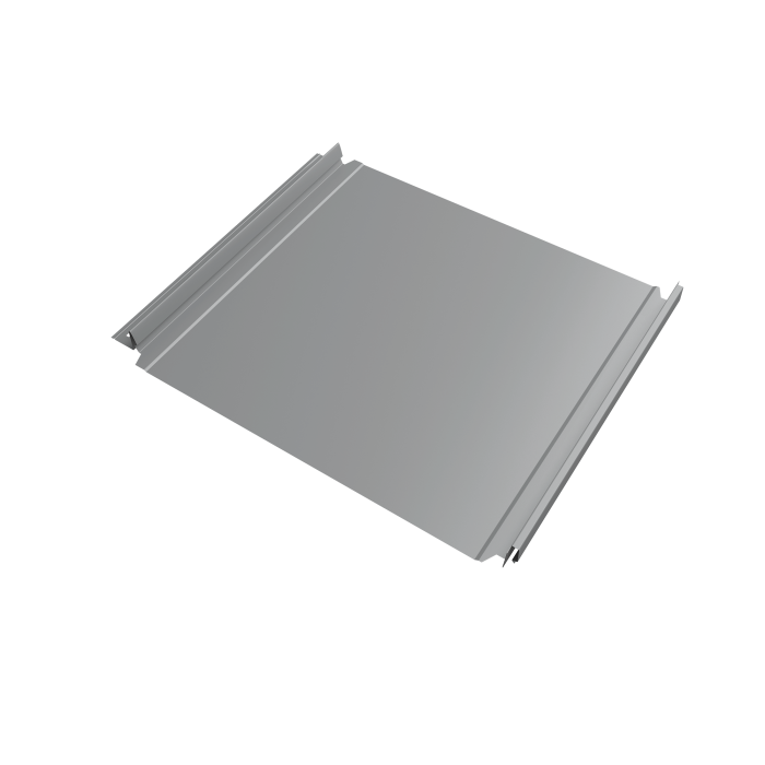 Кликфальц Double Pro Grand Line 0,5 Satin с пленкой на замках RAL 7004 сигнальный серый