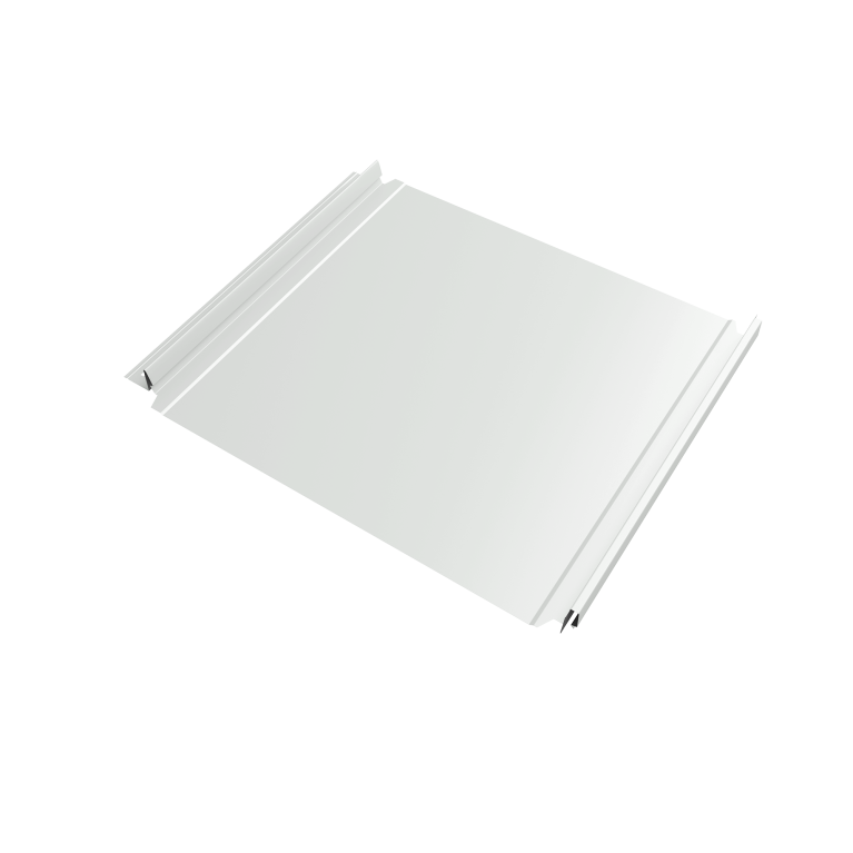 Кликфальц Double Pro Grand Line 0,5 Satin с пленкой на замках RAL 9003 сигнальный белый