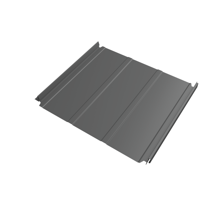 Кликфальц Double Pro Line Grand Line 0,5 Satin с пленкой на замках RAL 9006 бело-алюминиевый