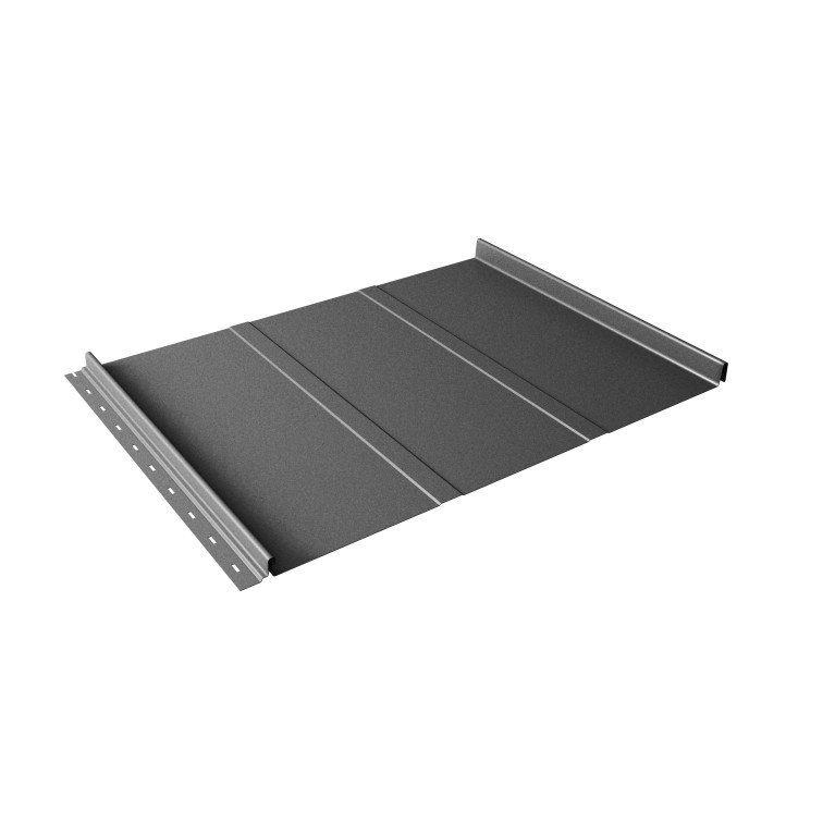 Кликфальц Line Grand Line 0,45 Drap-double TX с пленкой на замках RAL 7024 мокрый асфальт