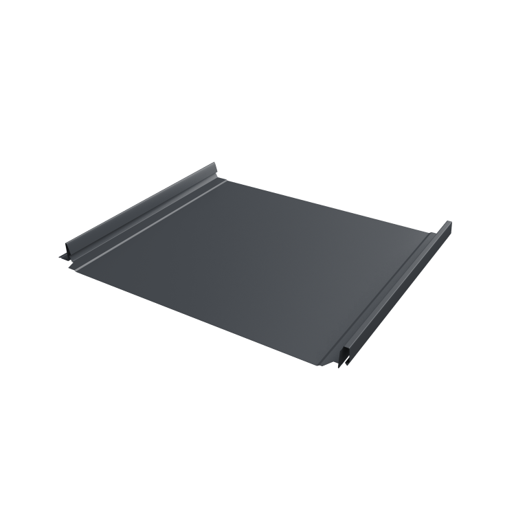 Кликфальц Pro Grand Line 0,45 Drap TwinColor с пленкой на замках RAL 7024 мокрый асфальт