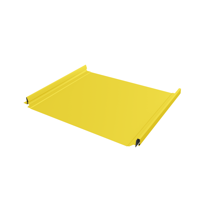 Кликфальц Pro Grand Line 0,45 PE с пленкой на замках RAL 1018 цинково-желтый